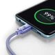 Кабель Baseus Crystal Shine Series Fast Charging Data Cable Type-C to Type-C 100W 1.2m Purple (CAJY000605) - изображение 3