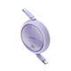 Кабель Baseus Free2Draw Mini Retractable Charging Cable Type-C to Type-C 100W 1m Nebula Purple (P10364500511-00) - изображение 3