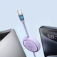 Кабель Baseus Free2Draw Mini Retractable Charging Cable Type-C to Type-C 100W 1m Nebula Purple (P10364500511-00) - изображение 4