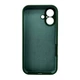 Захисний чохол-накладка Silicone Full Case AA Camera Protect для Apple iPhone 16 Atrovirens (FullAAi16-40) - зображення 3