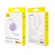 Кабель Baseus Free2Draw Mini Retractable Charging Cable Type-C to Type-C 100W 1m Nebula Purple (P10364500511-00) - изображение 8