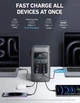 Зовнішній акумулятор Anker SOLIX C200 Power Bank Station 60000 mAh, 200W (192Wh) LiFePO4 Battery - Gray - зображення 3