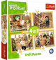 Набір пазлів Trefl 4в1 Trefl Family Підготовка до балу 48 елементів (5900511343182) - зображення 1