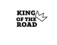 Наліпка на Авто / Вантажівки / Фури / Скло / Кузов " Король доріг - King of the Road - ТИП1 " чорний колір - зображення 1