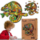 Puzzle drewniane PuzzleOK Kameleon 21 x 29.7 cm 69 elementów (4821993017464) - obraz 4