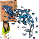 Puzzle drewniane PuzzleOK Delfin 21 x 29.7 cm 84 elementy (4821993007021) - obraz 5