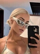 Солнцезащитные очки No Brand унисекс Sport зеркальные серебристые - изображение 4