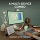 Клавиатура и мышь беспроводная Logitech Pebble 2 Combo White Wireless (920-012240) - изображение 8