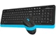 Клавиатура и мышь беспроводная A4Tech FG1010 Black/Blue USB - изображение 2