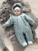 Дитячий зимовий суцільний комбінезон для новонароджених Pinokio Winter Warm Overall 68-74 см Mint (5901033290053) - зображення 2