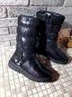 Зимние сапоги Lilin Shoes дутые для девочки темно-синие 34 - изображение 3