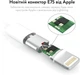 Кабель зарядки Foxconn для iPhone Type-C to Lightning USB-C для IOS устройств Apple 20W 20W 1 м (35182-o) - изображение 3