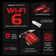 Дводіапазонна мережева карта Fenvi AX1800 Wi-Fi 6+BT 5.2, мережна карта PCI-E 2,4G/5G (MT7921) - зображення 2