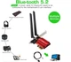 Дводіапазонна мережева карта Fenvi AX1800 Wi-Fi 6+BT 5.2, мережна карта PCI-E 2,4G/5G (MT7921) - зображення 3