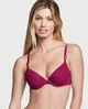 Жіночий бюстгальтер Victoria's Secret з мереживом 32В колір бордо - зображення 1