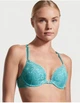 Бюстгальтер жіночий Victoria's Secret Push Up 34 А колір блакитний мереживна спинка - зображення 1