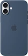 Чехол силиконовый OEM Silicone Case with MagSafe для iPhone 16 Denim + Подарок защитное стекло Pixel для Apple iPhone - изображение 2