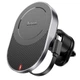 Автомобильный держатель для телефона HOCO Guardian magnetic wireless fast charging Car holder HW12 4.5-7″ Черный - изображение 1