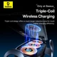 Автомобильный держатель для телефона Baseus LightChaser Series Charging Electric Car Mount с зарядкой 15Вт (C40355901111-00) - изображение 6