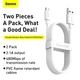 Кабель Baseus Micro USB Simple Wisdom Data Cable Kit 1.5м Белый (TZCAMZJ-02) - изображение 6