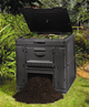 Компостер садовый пластиковый Keter E-Composter 470 л без основы (дна) (17186236) Черный - изображение 5