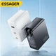 Зарядний пристрій Essager 140W MingQ GaN Hign Power Travel Charger 2 Type-C + USB A EU Black (ECT2CA-MQB01-Z) - изображение 7