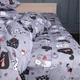 Комплект постельного белья MirSon Семейный 2x143x210 см 17-0671 With Love Cats Ranforce Elite (2200010178456) - изображение 6