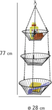 Кошик для фруктів Wenko підвісний 3-х ярусний чорний (4008838356708) - зображення 3