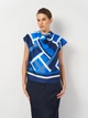 Футболка женская Zara 2401/366 XS Синяя (02401366330011) - изображение 1