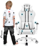 Fotel gamingowy Diablo Kido X-One 2.0 White/Black (5902560337846) - obraz 6