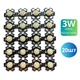 Светодиоды 3W 4500K 20ШТ Natural White Нейтрально белый-дневной свет 3.0-3.6v 700 мА 280 Lm Теплоотвод алюминий (119) - изображение 1