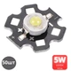 Светодиоды яркие 5W 6500K 20mm 3.6v 700 мА 500Lm 50ШТ White Белый свет (110) - изображение 1