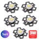 Светодиоды 3W 5ШТ 6500K White 20mm Белый свет 3.0-3.6v 700 мА 280 Lm Алюминиевая подкладка ромашка звездочка (102) - изображение 1