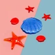 Форма для эпоксидной смолы Finding Молд морские ракушки морские звёзды Белый Силиконовый 8.5 см x 6.3 см - изображение 8