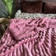 Двошаровий плед Королівський Шарпей на овчині L&M Home Textiles Курна троянда євро 200х230 - зображення 2