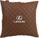 Подушка EVAtech ECO Lexus 40 х 40 см Коричневая с коричневой нитью (SPBCSZZV035) - изображение 1