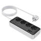 Подовжувач HOCO AC22 Sunlight 4-bit desktop socket (1.5M), 3USB, 1Type-C, 30W, 3A, PD, QC, black - зображення 3