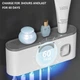 Держатель для зубных щеток Oral Health с ультрафиолетовой дезинфекцией и дозатором зубной пасты (POH50) - изображение 3