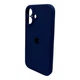 Защитный чехол-накладка Silicone Full Case AA Camera Protect для Apple iPhone 16 Navy Blue (FullAAi16-39) - изображение 2