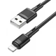 HOCO X83 Fast Charging Lightning 2.4A 1m Black - зображення 1