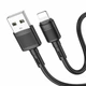 HOCO X83 Fast Charging Lightning 2.4A 1m Black - зображення 2