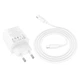 Зарядний пристрій Hoco N55 Fundador PD20W four-port (2USB-A/2C) + Type-C to Lightning White - зображення 3