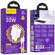 Мережевий зарядний пристрій Hoco N56 Fundador PD30W four-port (2C2A) + Type-C to Lightning White - зображення 4