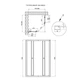 Душевая кабина Qtap Pisces 75-90x75-90 см стекло Pear 5 мм раздвижная кабина для ванной комнаты душевая конструкция (599706) - изображение 2