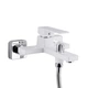 Змішувач для ванни Qtap Gemini (з душовим гарнітуром) QTGEM259CRW45683 Chrome/White - зображення 3