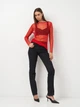 Футболка женская Zara 2556/126 XS Красная (02556012600014) - изображение 3