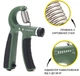 Эспандер кистевой Cornix 5-60 кг с регулируемой нагрузкой и счетчиком Navy Green/Black (XR-0261) - изображение 4