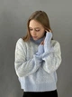 Светр жіночий трикотаж (ONE SIZE) VivaVerba блакитний 75112 blue - изображение 2