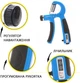 Эспандер кистевой Cornix 5-60 кг с регулируемой нагрузкой и счетчиком Blue/Black (XR-0263) - изображение 5