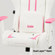 Ігрове крісло Diablo X-Ray 2.0 Kido White/Pink (5902560339093) - зображення 9